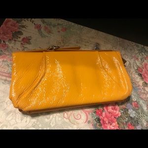 Hobo international yellow clutch wallet